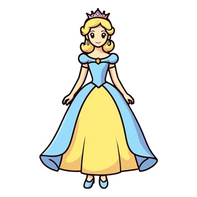 Princess at work sticker