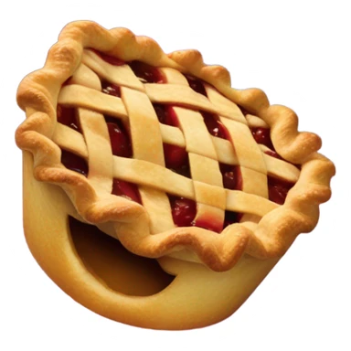 Apple pie inside wormhole sticker