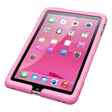 Make a iPad with pink case sticker
