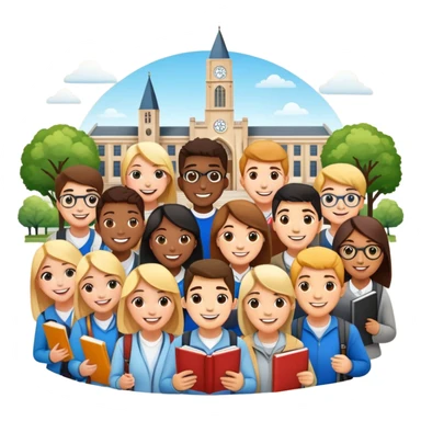 Helping students to study abroad in different countries and universities  sticker