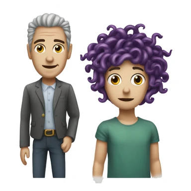 caballito de mar y medusa sticker