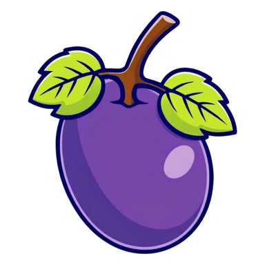one individual grape berry sticker