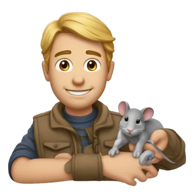 Main manche avec le mouse replié dans le premier doigt replié sticker