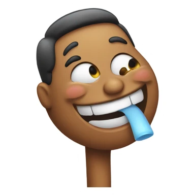 a funny emoji giving a kiss  sticker