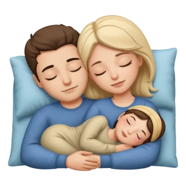 Sleeping romance couple sticker