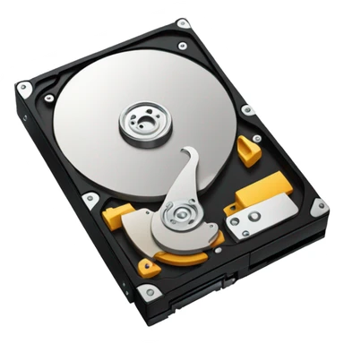 A hard disk drive sticker