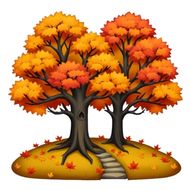 Gothic fall scenery autumn style sticker