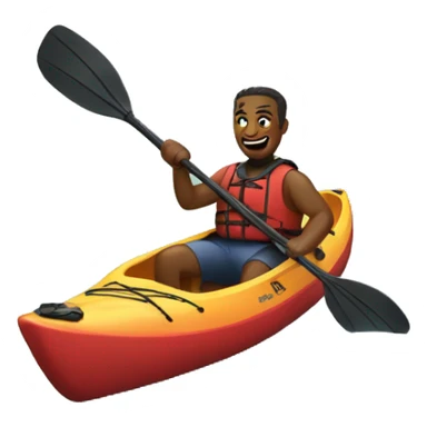 kayaking friends sticker