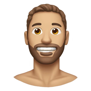 Persona tocándose la mandibula sticker