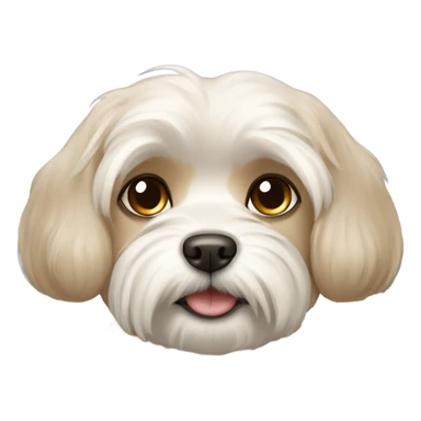 a light brown maltese sticker