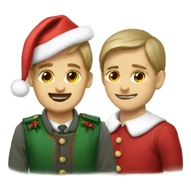 Hungary Poland christmas sticker