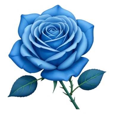 blue rose sticker