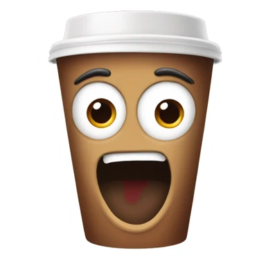 Costa Coffee with hear eyes  sticker