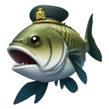 Military fish with AoV badge sticker