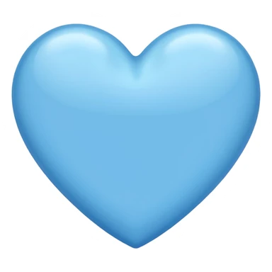 Açık Mavi kalp sticker