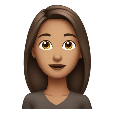 woman using skincare brown hair sticker