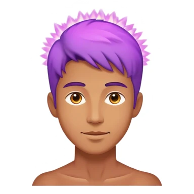 A charismatic person glowing in center of a room, radiating a violet warm bright aura glow, he is attracted with a lot of people around sticker