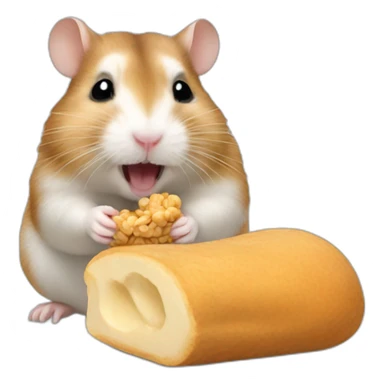 Hamster-eating-peanut sticker