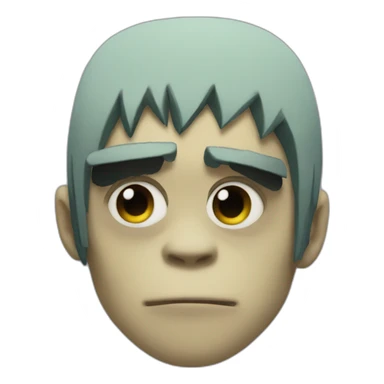 2-d gorillaz sticker