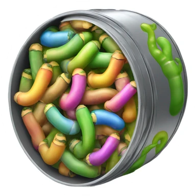 Can of worms sticker