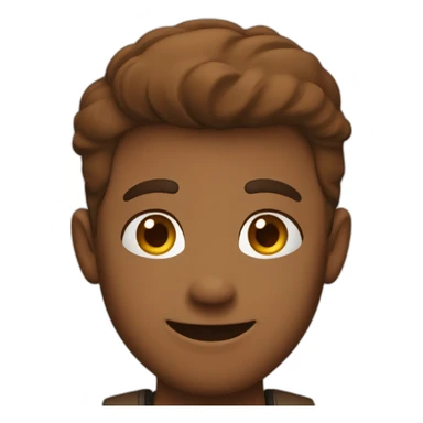 Happy boyfriend brown sticker