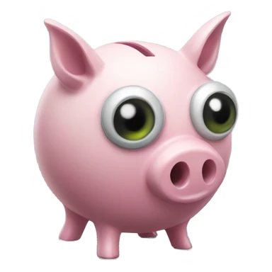 alien piggy bank sticker