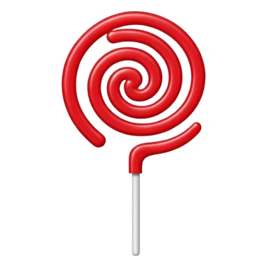 Strawberry lollipop sticker