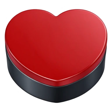 Heart hockey sticker