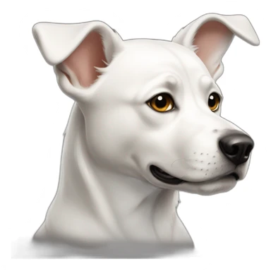 Chien blanc sticker