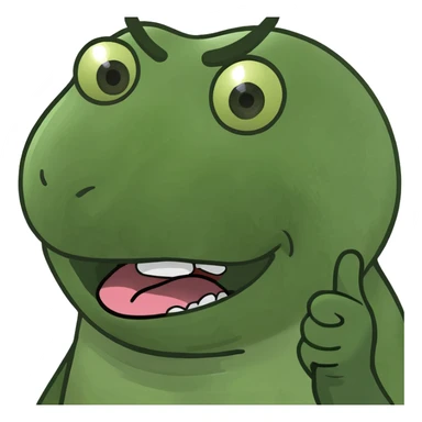 Emoji choking itself while having its tongue out  sticker