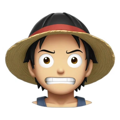 Luffy menacing sticker