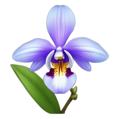 Orchidée bleu sticker