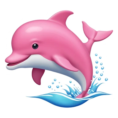 Pink dolphin  sticker