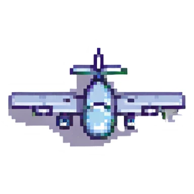 an airplane flying sticker