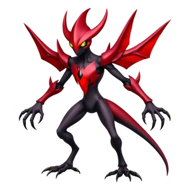 Scizor-Darkrai-Fakémon-hybrid-creature (full body)  sticker