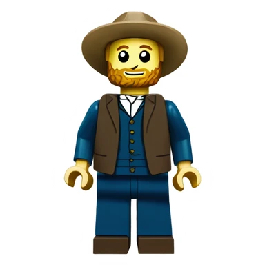 vincent van gogh lego full body sticker