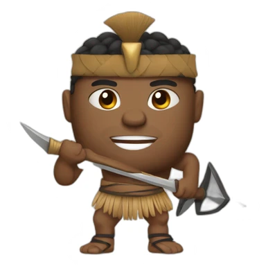 Fijian Warrior sticker