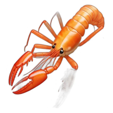 Langouste sur crevette sticker