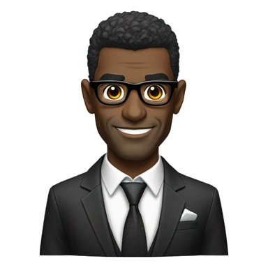 deon sanders with suit and glasses sticker