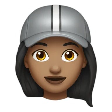 Raiders fan female sticker