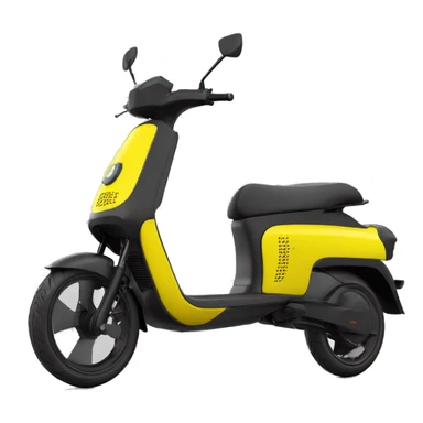 Electric yellow whoosh yellow scooter xiaomi SL90 sticker