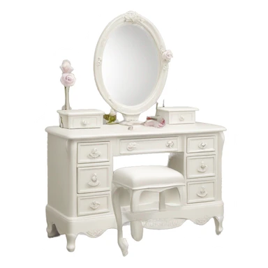 Coquette shabby chic white vanity  sticker