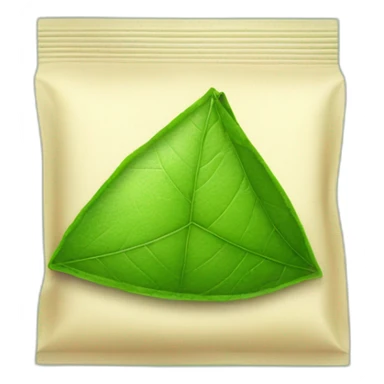 green tea bag sticker