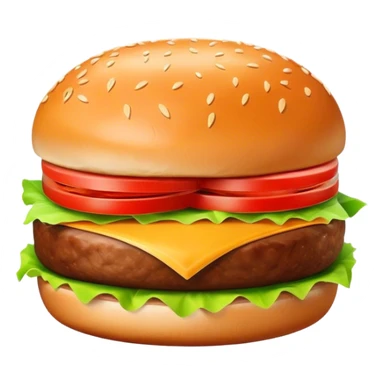 Plain burger no cheese sticker