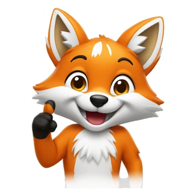 fox hang loose sticker