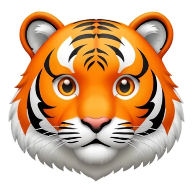 tiger face with OMG speech bubble for Twitch emote sticker