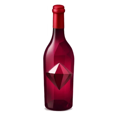 wine red diamond  sticker