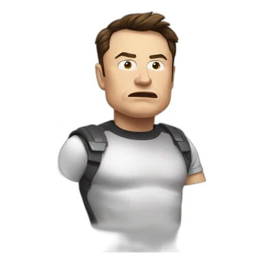 elon musk in angry mood sticker
