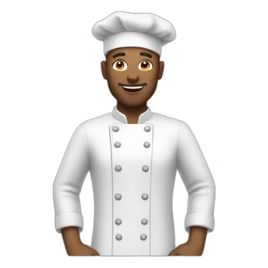 cook white man sticker