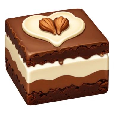 brownie chocolate con leche y avellana sticker